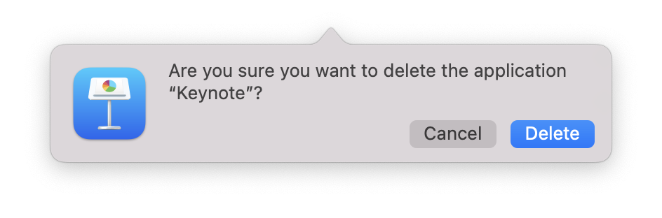 Bekr&auml;fta avinstallation av appen